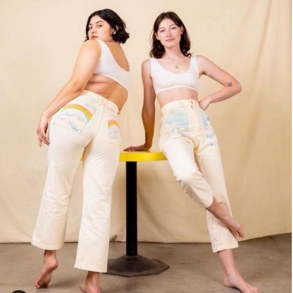 Big Bud Press Rainbow Cloud Airbrush Pride Pants XS